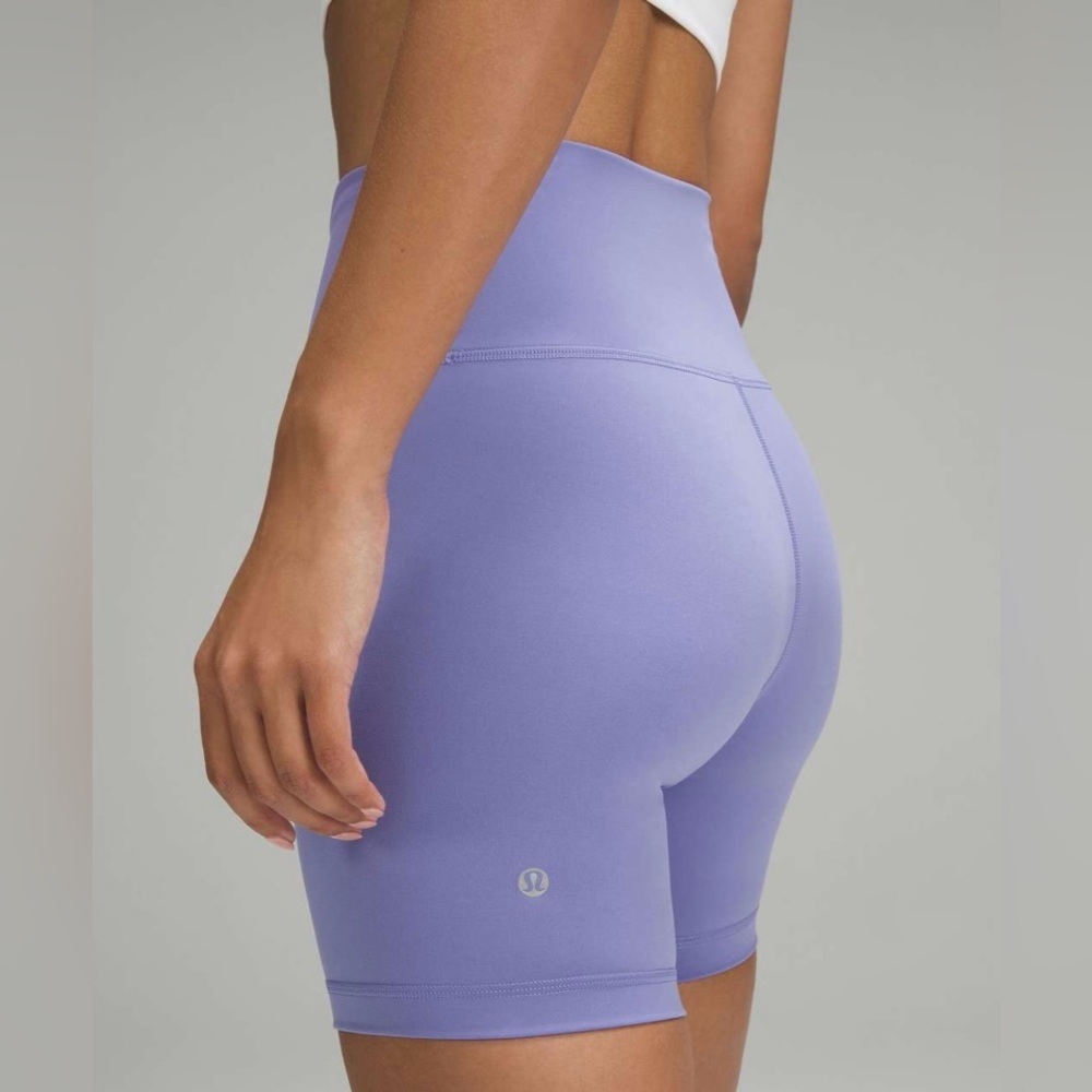 Lululemon Wunder Train High-Rise Short 6” – Dark Lavender | Size 2 | Like New - Picture 4 of 8